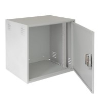 Настенный антивандальный шкаф NETLAN, 12U, Ш600хВ600хГ450мм, серый