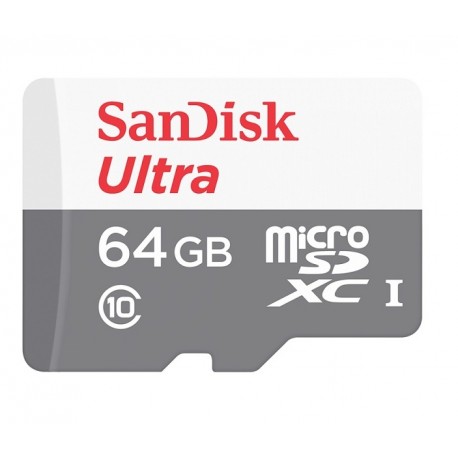 Карта памяти MicroSDHC SanDisk Ultra [класс 10/UHS-I] 64 GB (80MB/s)
